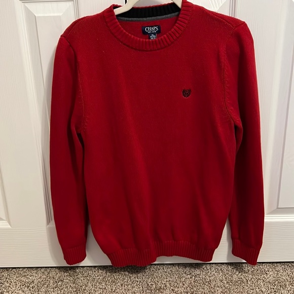 Chaps boys red sweater - Picture 1 of 2